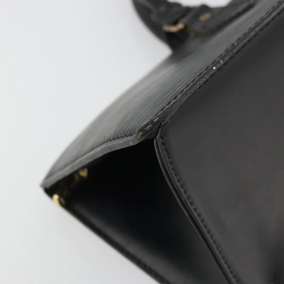 LOUIS VUITTON Epi Sac Triangle Hand Bag Black M52092 LV Auth BA11684