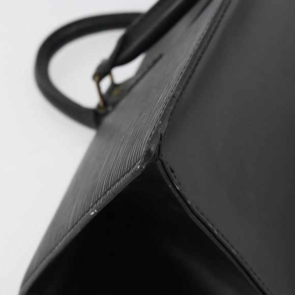 LOUIS VUITTON Epi Sac Triangle Hand Bag Black M52092 LV Auth BA11684