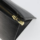 LOUIS VUITTON Epi Sac Triangle Hand Bag Black M52092 LV Auth BA11684-9