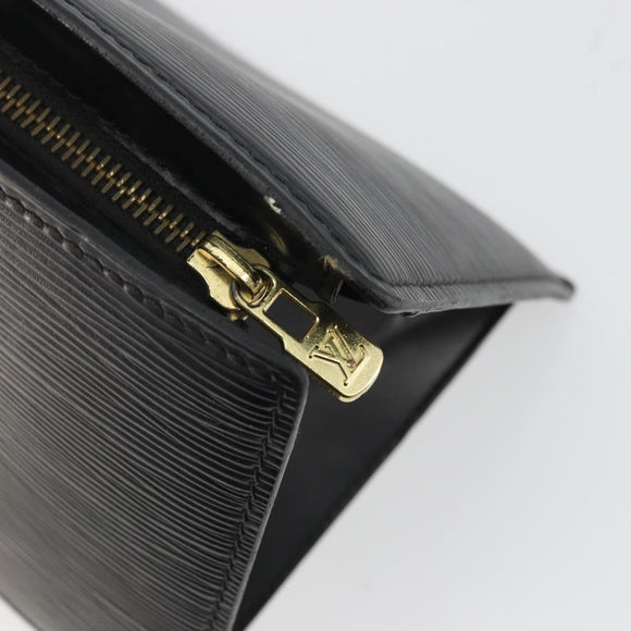 LOUIS VUITTON Epi Sac Triangle Hand Bag Black M52092 LV Auth BA11684