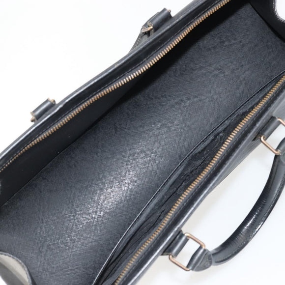 LOUIS VUITTON Epi Sac Triangle Hand Bag Black M52092 LV Auth BA11684