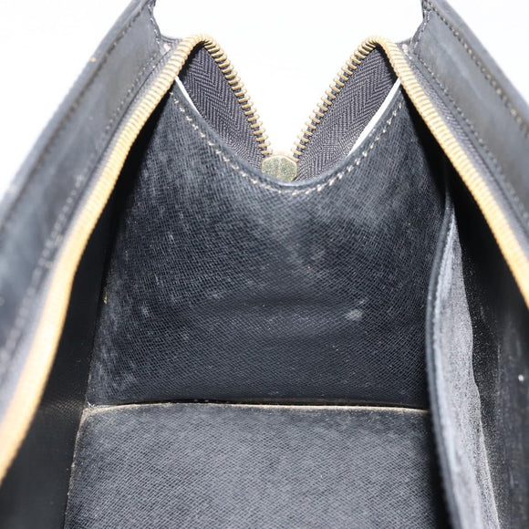 LOUIS VUITTON Epi Sac Triangle Hand Bag Black M52092 LV Auth BA11684