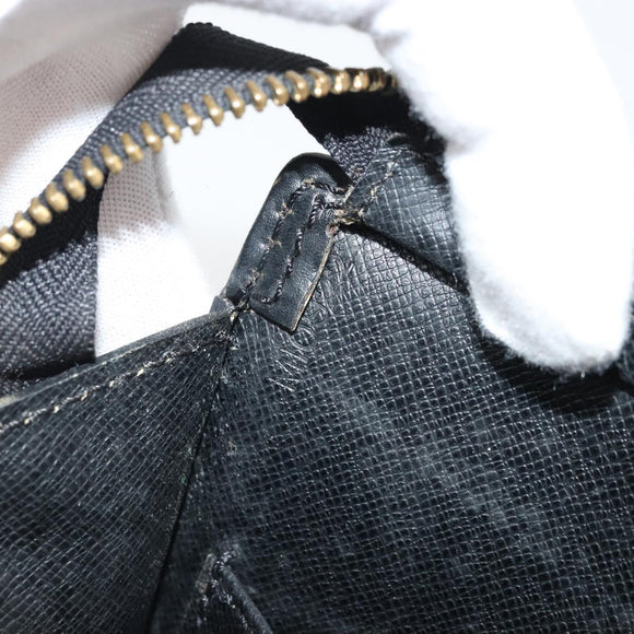 LOUIS VUITTON Epi Sac Triangle Hand Bag Black M52092 LV Auth BA11684