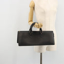 LOUIS VUITTON Epi Sac Triangle Hand Bag Black M52092 LV Auth BA11684-21