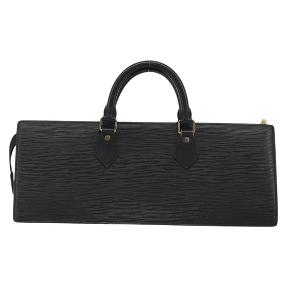 LOUIS VUITTON Epi Sac Triangle Hand Bag Black M52092 LV Auth BA11684