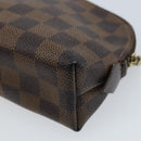 LOUIS VUITTON Damier Ebene Pochette Cosmetic PM Pouch N47516 LV Auth BA11689-15