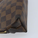 LOUIS VUITTON Damier Ebene Pochette Cosmetic PM Pouch N47516 LV Auth BA11689-16