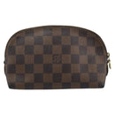 LOUIS VUITTON Damier Ebene Pochette Cosmetic PM Pouch N47516 LV Auth BA11689-2