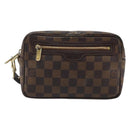 LOUIS VUITTON Damier Ebene Pochette Billets Macau Clutch Bag N61739 Auth BA11690-13