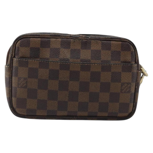 LOUIS VUITTON Damier Ebene Pochette Billets Macau Clutch Bag N61739 Auth BA11690