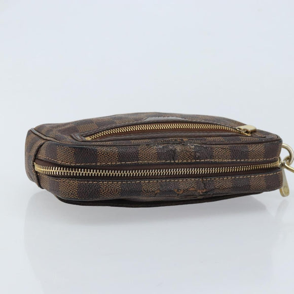 LOUIS VUITTON Damier Ebene Pochette Billets Macau Clutch Bag N61739 Auth BA11690