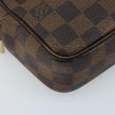 LOUIS VUITTON Damier Ebene Pochette Billets Macau Clutch Bag N61739 Auth BA11690-14