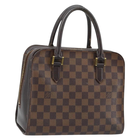 LOUIS VUITTON Damier Ebene Triana Hand Bag N51155 LV Auth BA11693