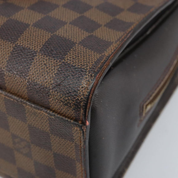 LOUIS VUITTON Damier Ebene Triana Hand Bag N51155 LV Auth BA11693