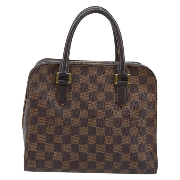 LOUIS VUITTON Damier Ebene Triana Hand Bag N51155 LV Auth BA11693