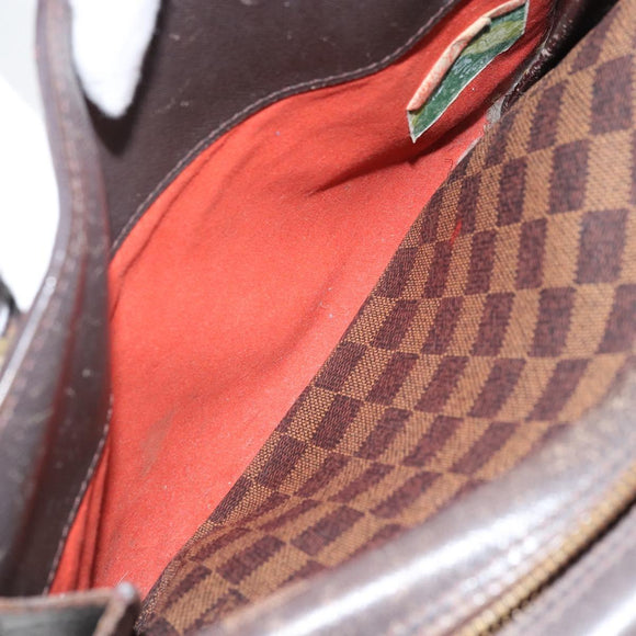 LOUIS VUITTON Damier Ebene Triana Hand Bag N51155 LV Auth BA11693