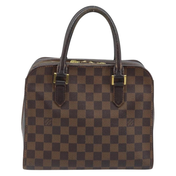LOUIS VUITTON Damier Ebene Triana Hand Bag N51155 LV Auth BA11693