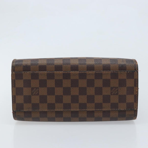 LOUIS VUITTON Damier Ebene Triana Hand Bag N51155 LV Auth BA11693
