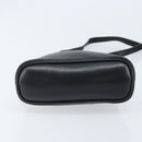 GUCCI Bamboo Hand Bag Leather 2way Black Gold 007 2865 0231 Auth BA11694-11