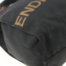 FENDI Hand Bag Canvas Black Silver Auth BA11699-16