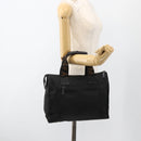 FENDI Hand Bag Canvas Black Silver Auth BA11699-21