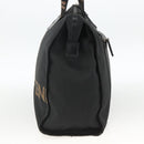 FENDI Hand Bag Canvas Black Silver Auth BA11699-3