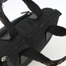 FENDI Hand Bag Canvas Black Silver Auth BA11699-6