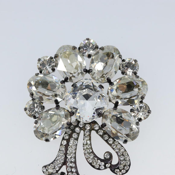 DOLCE&GABBANA Brooch metal Silver Auth BA11700