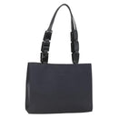 SAINT LAURENT Shoulder Bag Nylon Navy Silver Auth BA11701-1