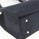 SAINT LAURENT Shoulder Bag Nylon Navy Silver Auth BA11701-11