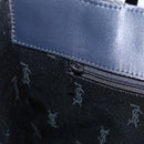 SAINT LAURENT Shoulder Bag Nylon Navy Silver Auth BA11701-19