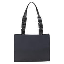 SAINT LAURENT Shoulder Bag Nylon Navy Silver Auth BA11701-3