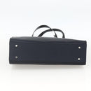 SAINT LAURENT Shoulder Bag Nylon Navy Silver Auth BA11701-9