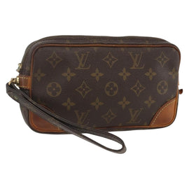 LOUIS VUITTON Monogram Marly Dragonne PM Clutch Bag M51827 LV Auth BA11704