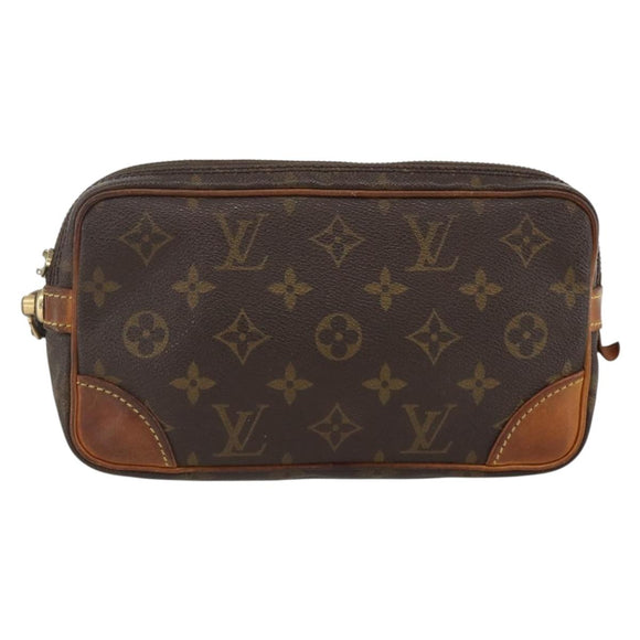 LOUIS VUITTON Monogram Marly Dragonne PM Clutch Bag M51827 LV Auth BA11704