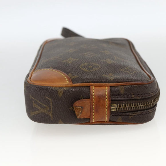 LOUIS VUITTON Monogram Marly Dragonne PM Clutch Bag M51827 LV Auth BA11704