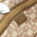 GUCCI GG Canvas Sherry Line Hand Bag Beige Gold 139261 Auth BA11705-15