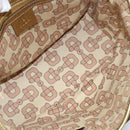 GUCCI GG Canvas Sherry Line Hand Bag Beige Gold 139261 Auth BA11705-16
