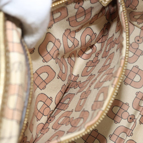 GUCCI GG Canvas Sherry Line Hand Bag Beige Gold 139261 Auth BA11705