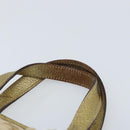 GUCCI GG Canvas Sherry Line Hand Bag Beige Gold 139261 Auth BA11705-8