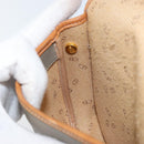 Christian Dior Shoulder Bag PVC Leather Gray Gold Auth BA11708-19