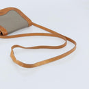 Christian Dior Shoulder Bag PVC Leather Gray Gold Auth BA11708-7