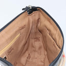 Burberrys Nova Check Shoulder Bag Canvas Beige Silver Auth BA11709-17
