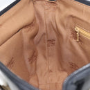 Burberrys Nova Check Shoulder Bag Canvas Beige Silver Auth BA11709-18