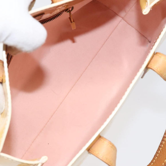 LOUIS VUITTON Monogram Vernis Reade PM Bag Marshmallow Pink M91306 Auth BA1171