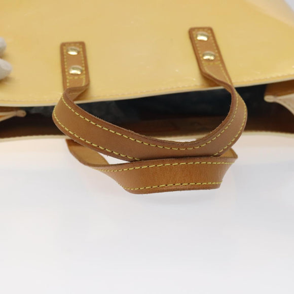 LOUIS VUITTON Monogram Vernis Reade PM Bag Marshmallow Pink M91306 Auth BA1171