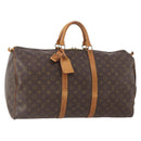 LOUIS VUITTON Monogram Keepall 55 Boston Bag M41424 LV Auth BA11712-1