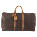 LOUIS VUITTON Monogram Keepall 55 Boston Bag M41424 LV Auth BA11712-13
