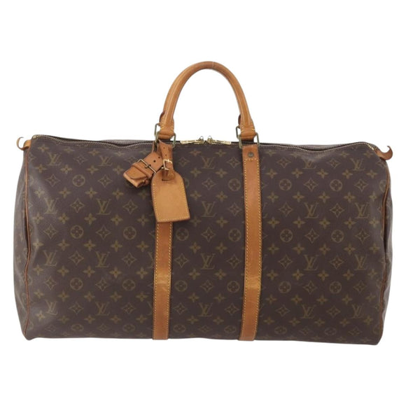 LOUIS VUITTON Monogram Keepall 55 Boston Bag M41424 LV Auth BA11712