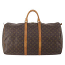 LOUIS VUITTON Monogram Keepall 55 Boston Bag M41424 LV Auth BA11712-2